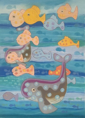 Plenty of Fishes von Gerard Ceulemans, Malerei kaufen auf Singulart