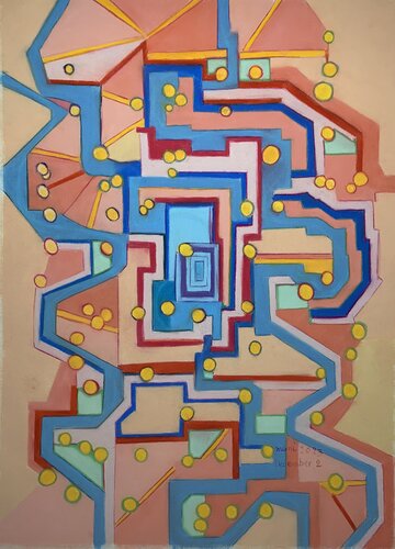 A house with many Rooms van Gerard Ceulemans, Schilderij te koop op Singulart