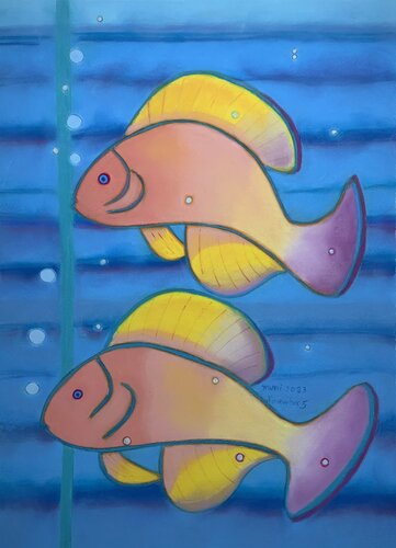 Fish of the deep sea von Gerard Ceulemans, Malerei kaufen auf Singulart