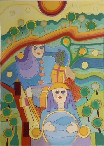 Road trip di Gerard Ceulemans, Pittura in vendita su Singulart