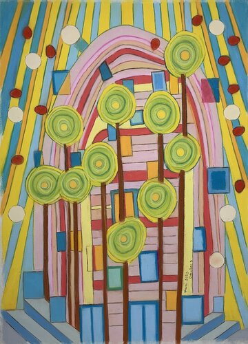 The  House in the Woods van Gerard Ceulemans, Schilderij te koop op Singulart