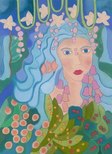 Walking in the garden by Gerard Ceulemans, Painting for Sale on Singulart