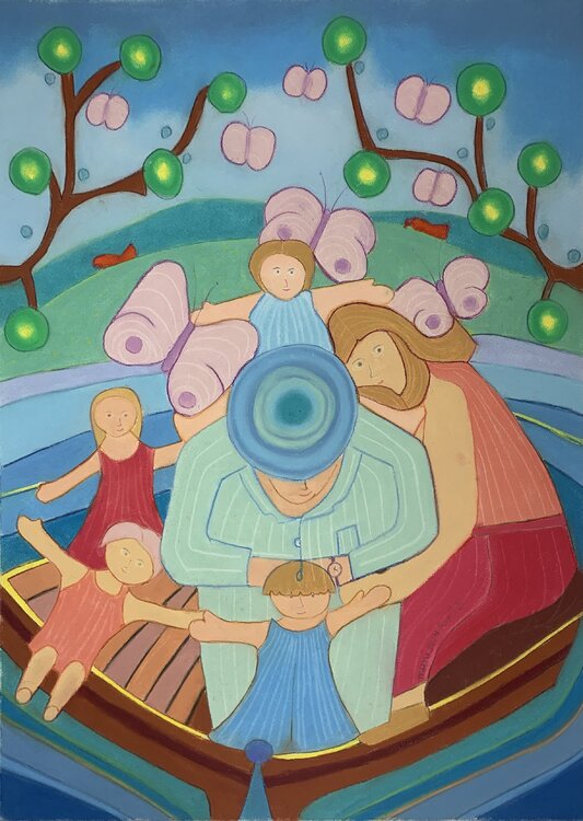 Family boat trip Gerard Ceulemans