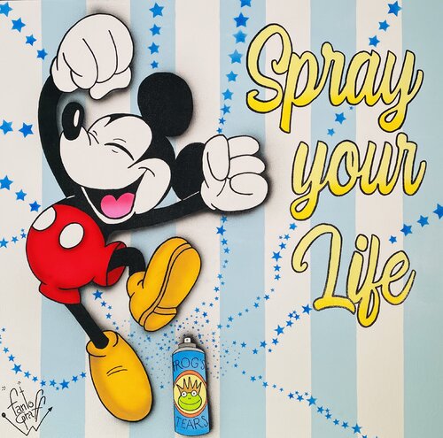 Spray your life with Mickey von Fantograff, Malerei kaufen auf Singulart