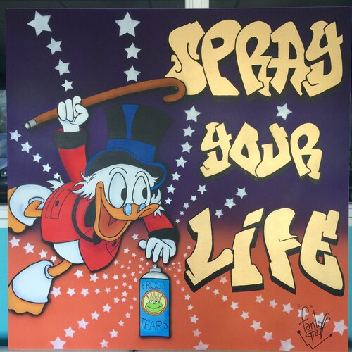Spay your life with Picsou von Fantograff, Malerei kaufen auf Singulart
