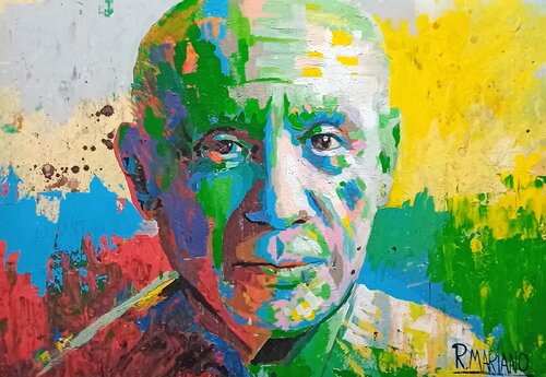 Pablo Picasso. di RODRIGO BARBOSA, Pittura in vendita su Singulart