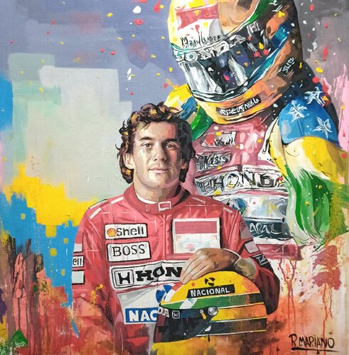 Ayrton senna von RODRIGO BARBOSA, Malerei kaufen auf Singulart