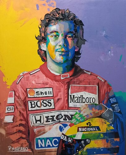 Ayrton senna by RODRIGO BARBOSA, Painting for Sale on Singulart
