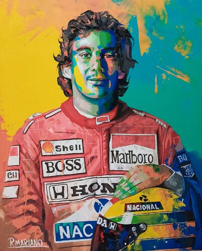 Ayrton senna by RODRIGO BARBOSA, Painting for Sale on Singulart