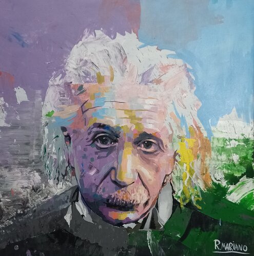 Albert Einstein par RODRIGO BARBOSA, Peinture en vente sur Singulart