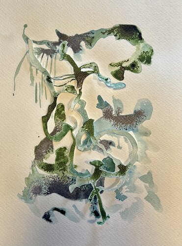 GEDANKENGEWÄCHS 19 by Sabine Hilscher, Work on Paper for Sale on Singulart