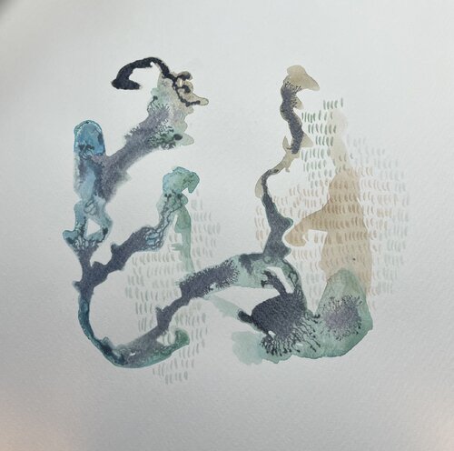 GEDANKENGEWÄCHS 29 van Sabine Hilscher, Werk op papier te koop op Singulart