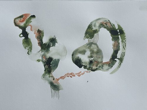 GEDANKENGEWÄCHS 3 by Sabine Hilscher, Work on Paper for Sale on Singulart