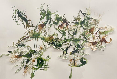 EPIPHYT II by Sabine Hilscher, Work on Paper for Sale on Singulart