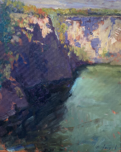 By the Canyon de Yuliia Didevych, Pintura a la venta en Singulart