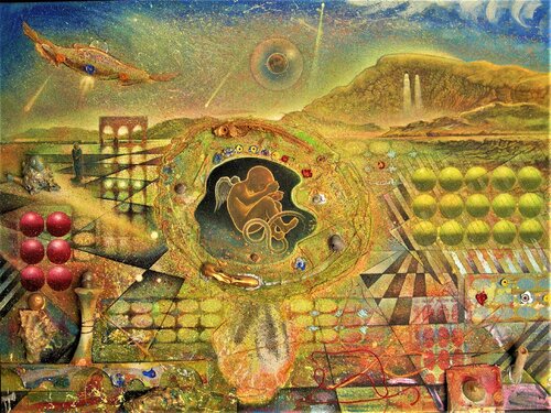 Genesis of the Space Child de Mark Richard Parkin, Pintura a la venta en Singulart