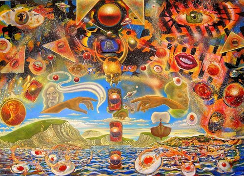 The End of the Beginning or perhaps the Beginning of the End. de Mark Richard Parkin, Pintura a la venta en Singulart