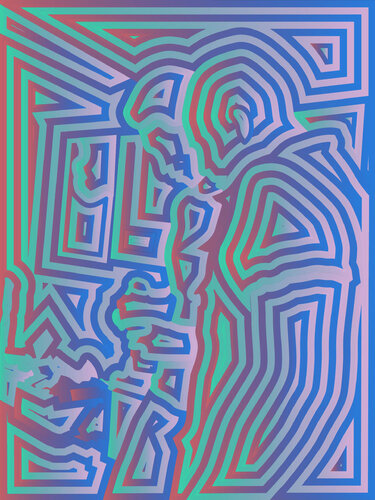 Dos personas 1002 par Juan Diego Quintero López, Digital en vente sur Singulart
