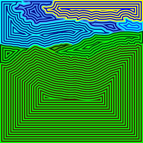 Paisaje producido 102 par Juan Diego Quintero López, Digital en vente sur Singulart