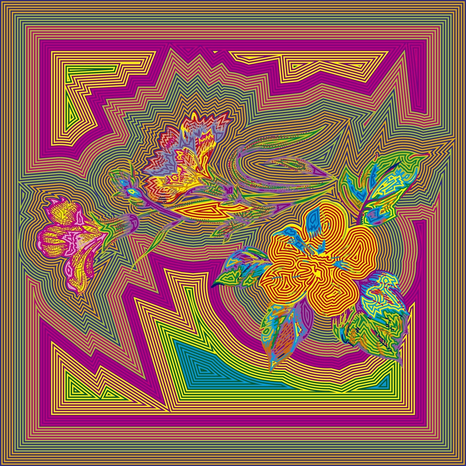 Flores 1001 Juan Diego Quintero López Digitale in vendita
