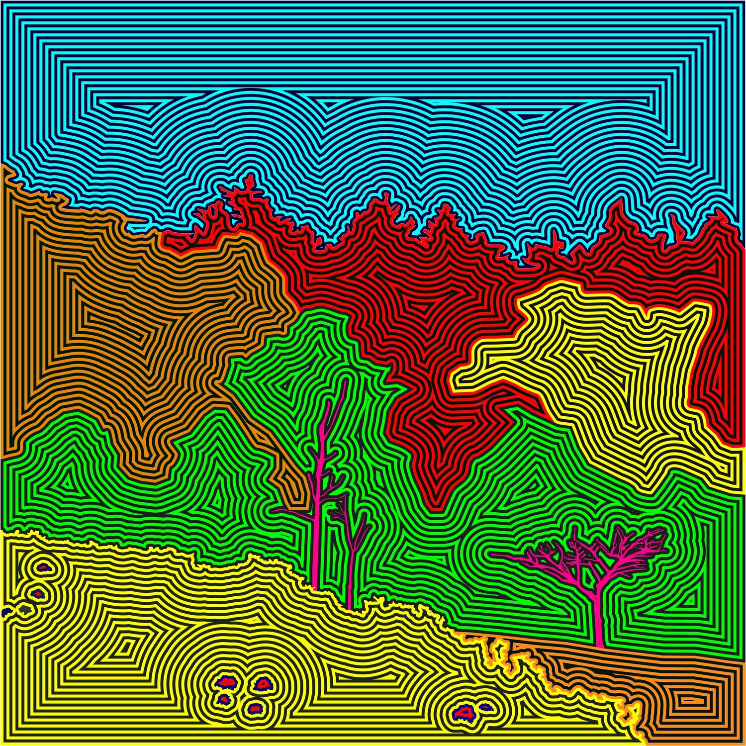 Paisaje producido 100 Juan Diego Quintero López Digital zu verkaufen