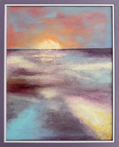 In the evening silence di Laura Miskinyte, Pittura in vendita su Singulart