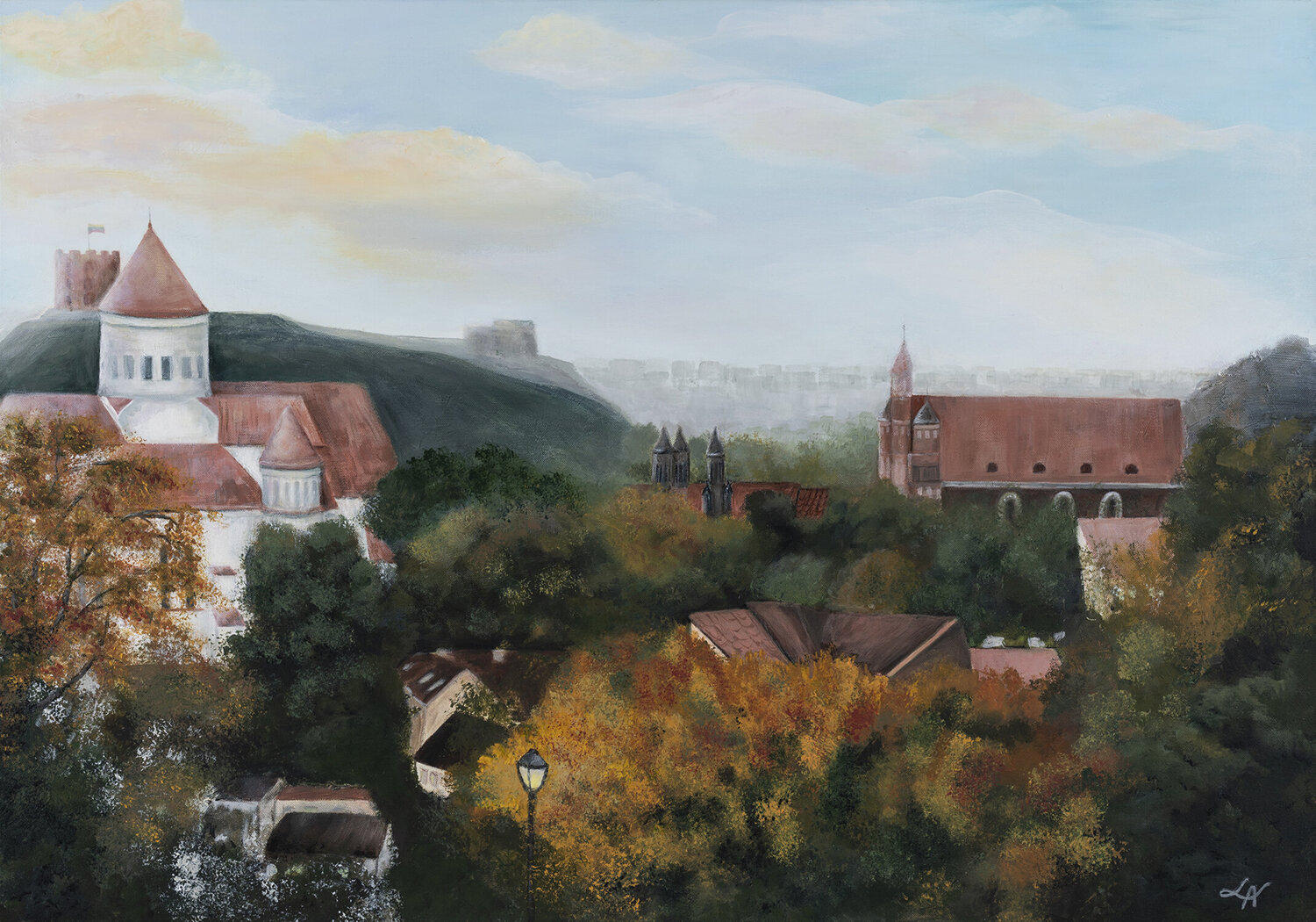 Echoes of Time: Vilnius Old Town Cityscape Laura Miskinyte