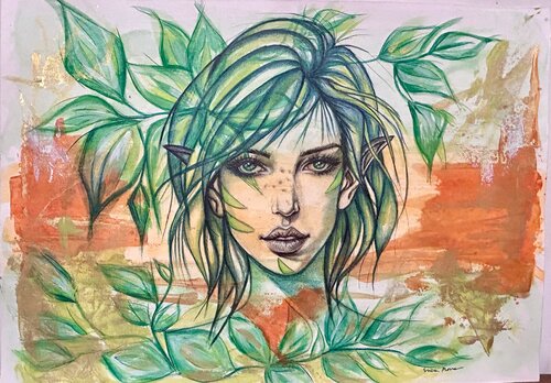 Virtu’ di Erika Marzana, Opera su carta in vendita su Singulart
