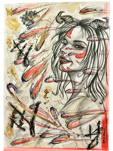Disfruto quien SOY van Erika Marzana, Werk op papier te koop op Singulart