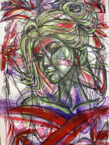 Mantis de Erika Marzana, Obra en papel a la venta en Singulart