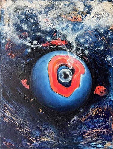 Spiritual wealth par Mattie Rasmussen, Peinture en vente sur Singulart