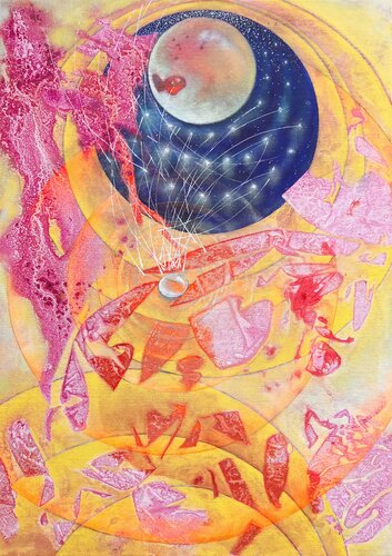 Cosmic Alignment van Mattie Rasmussen, Schilderij te koop op Singulart