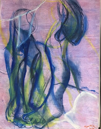 Standing figure by Cynthia Ruffin Simon, Work on Paper for Sale on Singulart