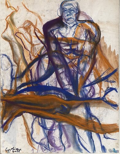 Nude figures resting van Cynthia Ruffin Simon, Werk op papier te koop op Singulart