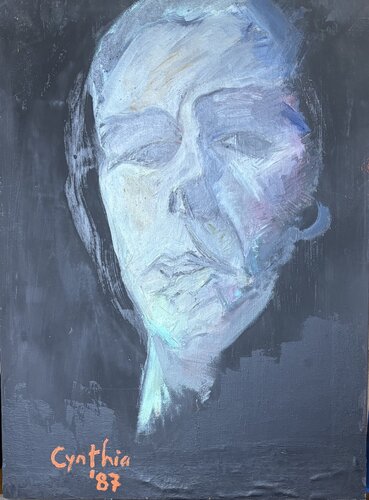 Portrait of Wolfgang di Cynthia Ruffin Simon, Pittura in vendita su Singulart