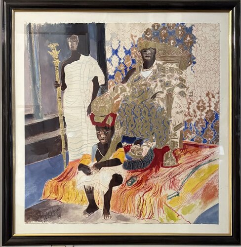 Etude pour Noir Royal 1 von Cynthia Ruffin Simon, Malerei kaufen auf Singulart