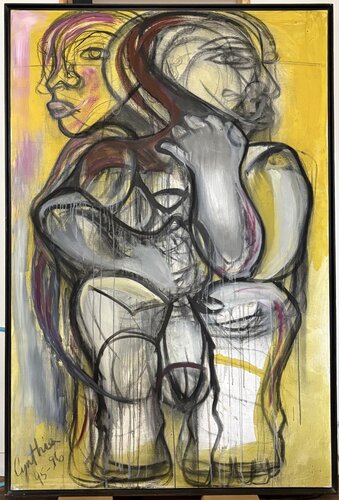 Mother and Father Earth di Cynthia Ruffin Simon, Pittura in vendita su Singulart