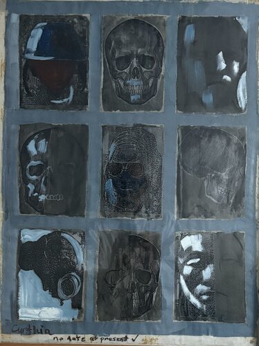 Windows to the other side van Cynthia Ruffin Simon, Schilderij te koop op Singulart