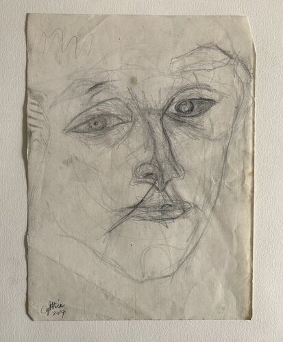 Portrait of a young French woman von Cynthia Ruffin Simon, Werk auf Papier kaufen auf Singulart