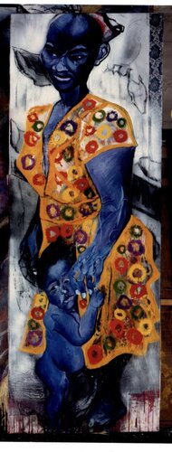 Mother and Child 1995 by Cynthia Ruffin Simon, Painting for Sale on Singulart