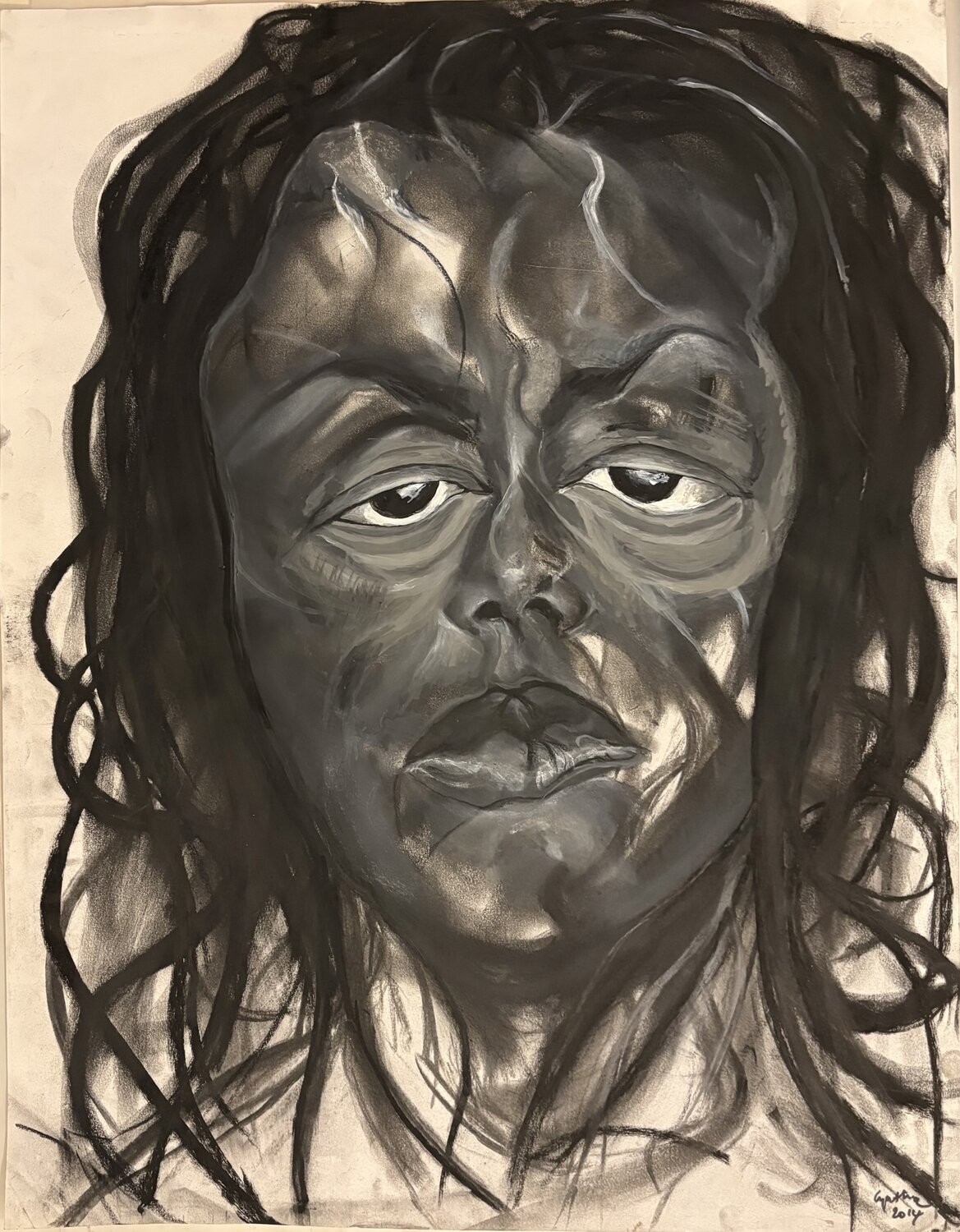 Autoportrait de l'artiste Cynthia Ruffin Simon
