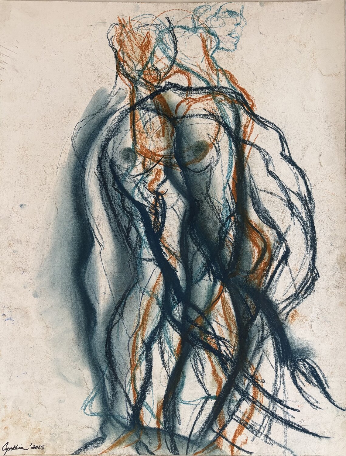 Couple nu debout Cynthia Ruffin Simon