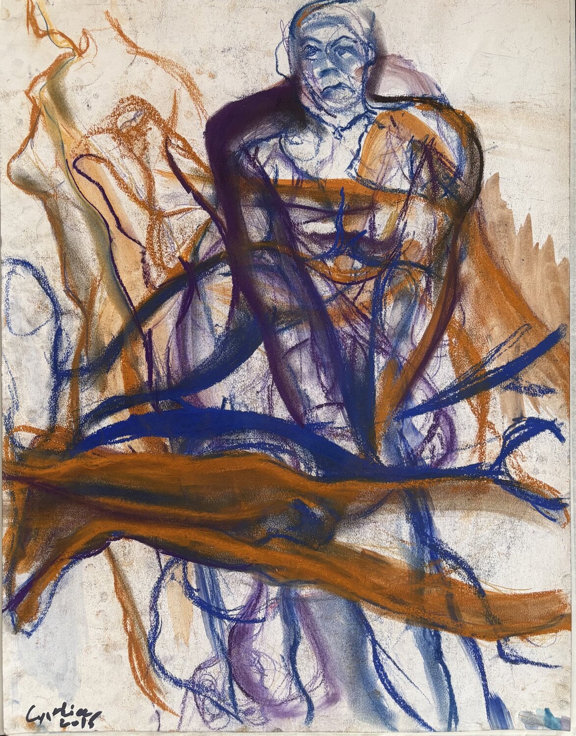 Nude figures resting Cynthia Ruffin Simon