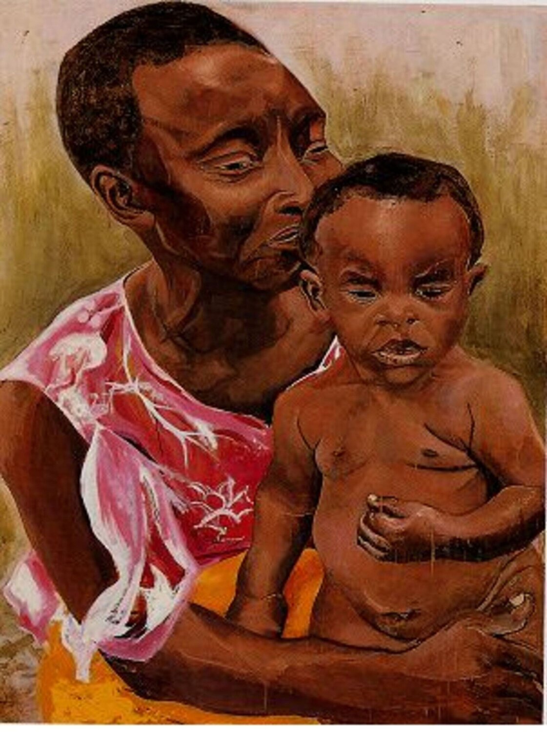 Mother and Child Cynthia Ruffin Simon Originalgemälde zu verkaufen