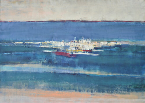 La Puglia - Apulien van Alex Zürcher, Schilderij te koop op Singulart