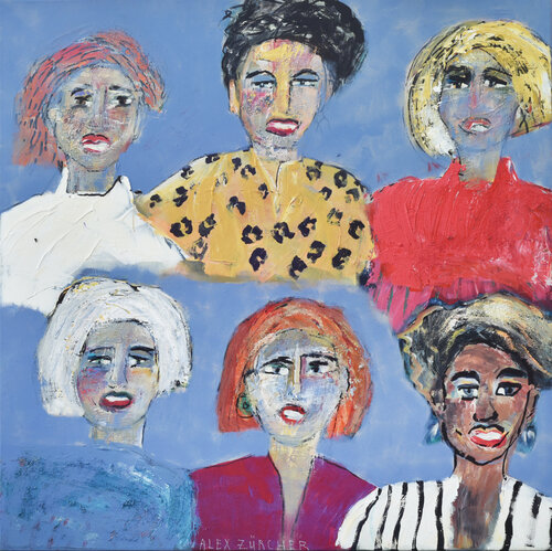Portrait I van Alex Zürcher, Schilderij te koop op Singulart