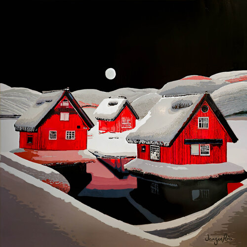 THE CHILL OF SOLITUDE von Carolina Vargas Reis, Malerei kaufen auf Singulart