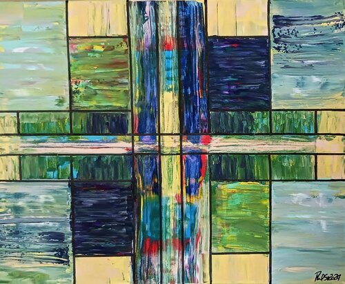 Internal Architecture: Convergence by Paul Brandwein, Painting for Sale on Singulart