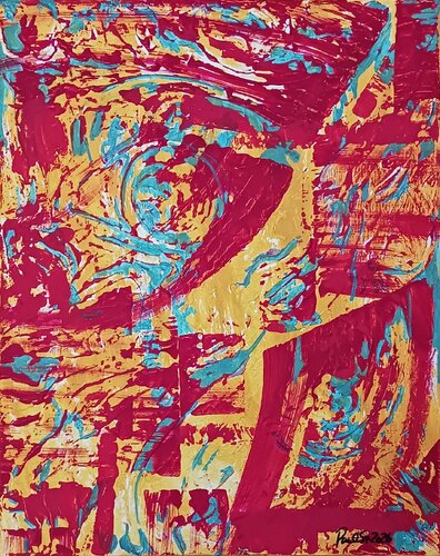 Running Child Revisited- The Boy par Paul Brandwein, Peinture en vente sur Singulart