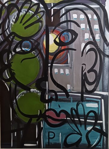 Is it safe yet van Paul Brandwein, Schilderij te koop op Singulart